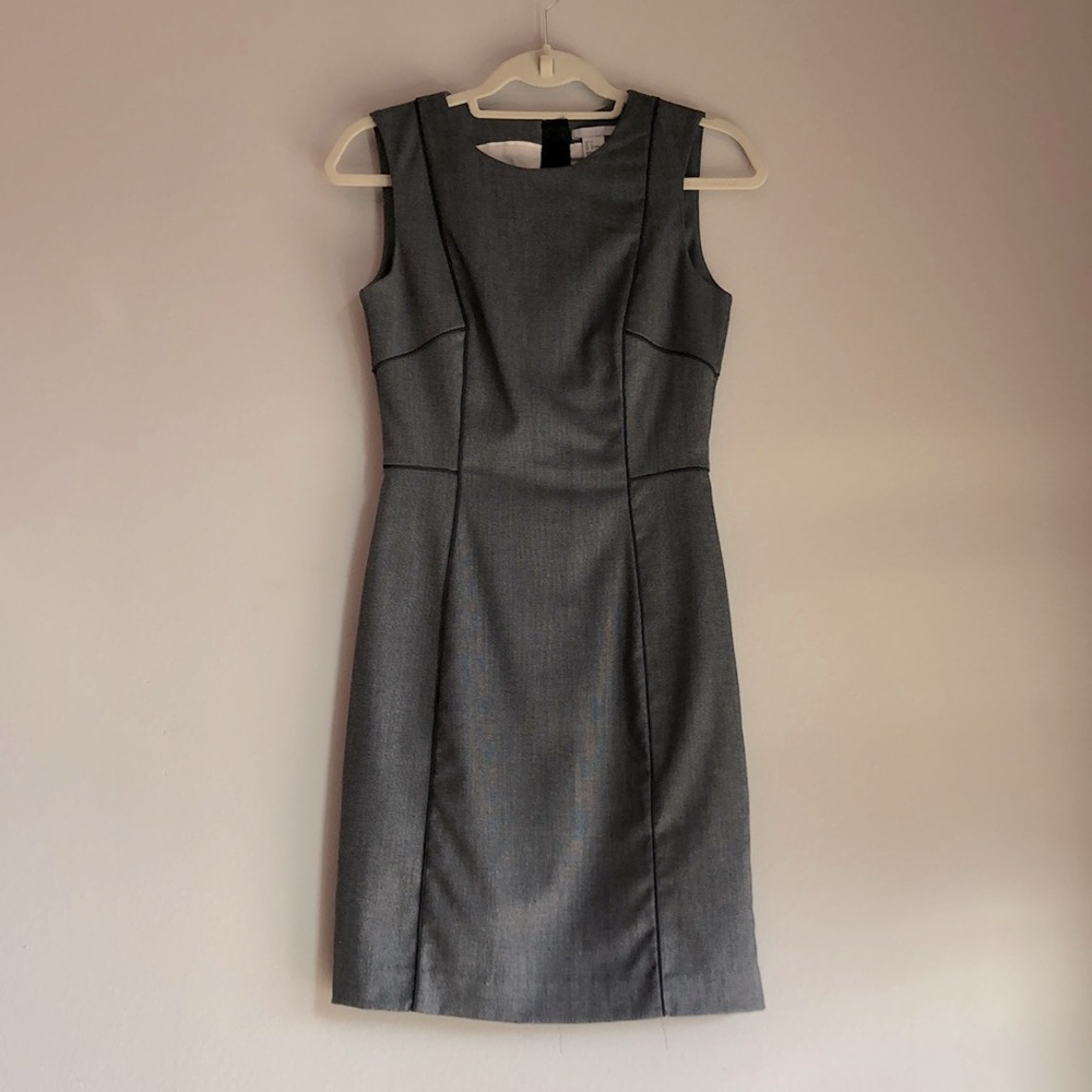 H&M Herringbone Sheath Work Dress